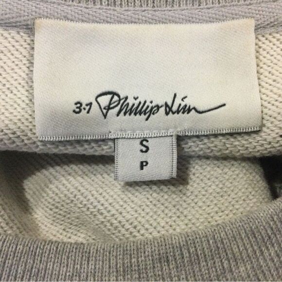 3:1 PHILLIP LIM French Terry Cable Sweatshirt - Picture 7 of 9